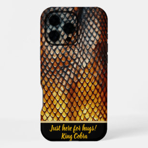Coque iPhone 16 Pro Max Gros plan sur les motifs de peau de serpent venime