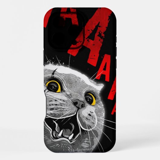 Coque iPhone 16 Pro Max HAHAHA Cat  (Verso)