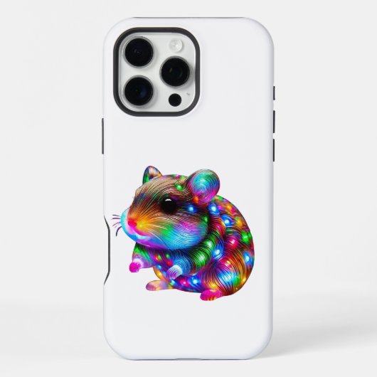 Coque iPhone 16 Pro Max Hamster Lumineux (Verso)