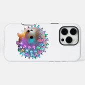 Coque iPhone 16 Pro Max Hérisson arc-en-ciel (Verso Horizontal)