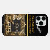 Coque iPhone 16 Pro Max Honorer un enseignant d'anglais dévoué (Verso Horizontal)