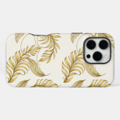 Coque iPhone 16 Pro Max Housse de téléphone élégante en or pour l'automne (Verso Horizontal)