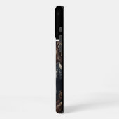 Coque iPhone 16 Pro Max Hurlement de loup au clair de lune (Côté gauche)