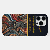 Coque iPhone 16 Pro Max Identité bancaire vive (Verso Horizontal)