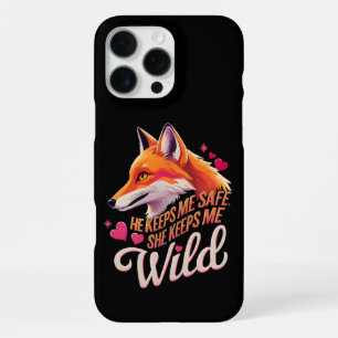 Coque iPhone 16 Pro Max Il me garde en sécurité Elle me garde amant couple