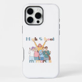 Coque iPhone 16 Pro Max Illustration des amis souvenirs du lycée (Verso)