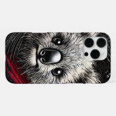 Coque iPhone 16 Pro Max Illustration d'un koala sur fond texturé (Verso Horizontal)