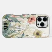 Coque iPhone 16 Pro Max Impression de doux pré – Papier peint botanique à (Verso Horizontal)