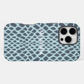 Coque iPhone 16 Pro Max Impression de serpent bleu (Verso Horizontal)