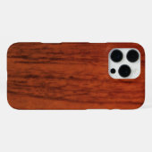Coque iPhone 16 Pro Max Impression en bois d'acajou (Verso Horizontal)