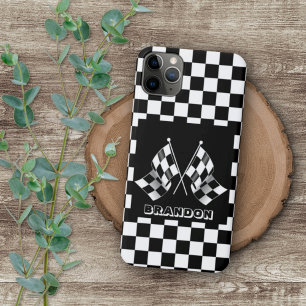 Coque iPhone 16 Pro Max Indicateur À damiers Cool personnalisé
