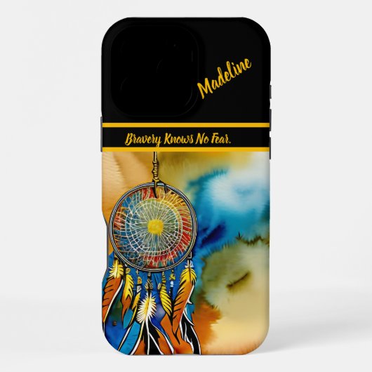 Coque iPhone 16 Pro Max Indigenous Dreamcatcher : Art Designs (Verso)