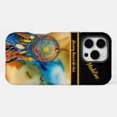 Coque iPhone 16 Pro Max Indigenous Dreamcatcher : Art Designs (Verso Horizontal)