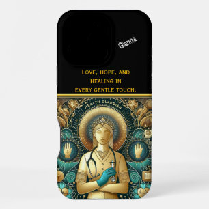 Coque iPhone 16 Pro Max Infirmière praticienne attentionnée fait preuve de