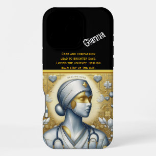 Coque iPhone 16 Pro Max Infirmière praticienne incarnant la compassion et