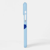 Coque iPhone 16 Pro Max initiales bleues monogramme iPhone 16 pro max coqu (Côté gauche)