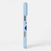 Coque iPhone 16 Pro Max initiales bleues monogramme iPhone 16 pro max coqu (Côté droit)
