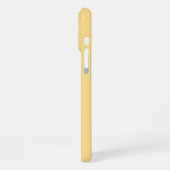 Coque iPhone 16 Pro Max initiales de nom en monogramme jaune et blanc (Côté gauche)