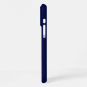 Coque iPhone 16 Pro Max initiales du nom du monogramme bleu marine (Côté gauche)