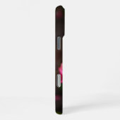 Coque iPhone 16 Pro Max Initiales Fleur Fuchsia rose violet (Côté droit)
