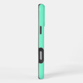 Coque iPhone 16 Pro Max Initiales Monogramme Aquamarine Moderne Contempora (Côté droit)
