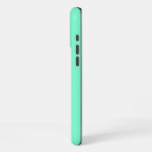 Coque iPhone 16 Pro Max Initiales Monogramme Aquamarine Moderne Contempora (Côté gauche)