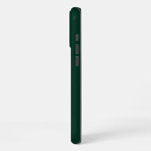 Coque iPhone 16 Pro Max Initiales Monogramme Vert Foncé Moderne Contempora (Côté gauche)