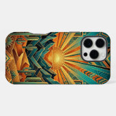 Coque iPhone 16 Pro Max iPhone 16 Pro Max Case | Geometric Sun Landscape (Verso Horizontal)