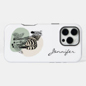 Coque iPhone 16 Pro Max iPhone Zebra moderne (Verso Horizontal)