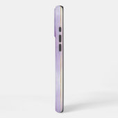 Coque iPhone 16 Pro Max Iris rayures crème violet   (Côté gauche)