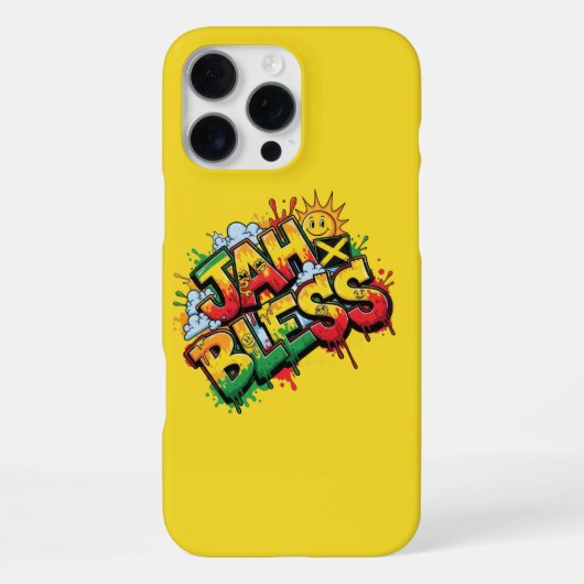 Coque iPhone 16 Pro Max Jah Bénisse Reggae (Verso)