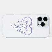 Coque iPhone 16 Pro Max J'aime mon fiancé • Vous = ♥ 🫳🏻💍 (Verso Horizontal)