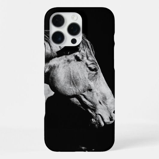 Coque iPhone 16 Pro Max jambe de cheval de tête (Verso)
