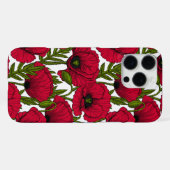 Coque iPhone 16 Pro Max jardin de coquelicots rouges 2 (Verso Horizontal)