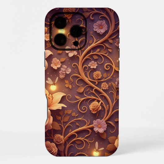 Coque iPhone 16 Pro Max Jardin Enchanté crépusculaire (Verso)