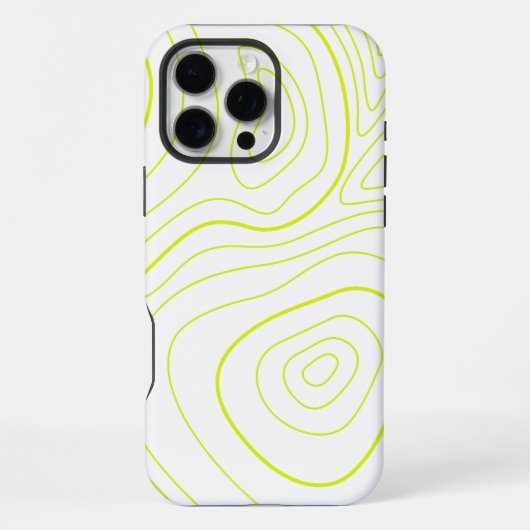 Coque iPhone 16 Pro Max jaune beau abstrait (Verso)