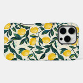 Coque iPhone 16 Pro Max Jaune Clair Motif Citron (Verso Horizontal)