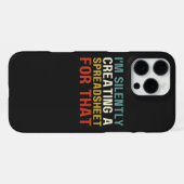 Coque iPhone 16 Pro Max Je crée silencieusement une feuille de calcul pour (Verso Horizontal)