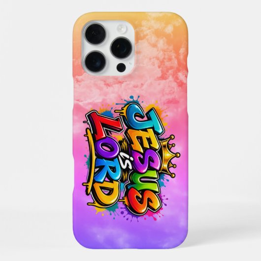 Coque iPhone 16 Pro Max Jésus est Seigneur (Verso)