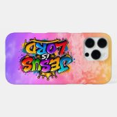Coque iPhone 16 Pro Max Jésus est Seigneur (Verso Horizontal)