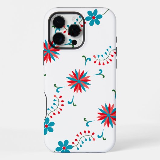 Coque iPhone 16 Pro Max Joli motif floral (Verso)
