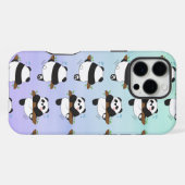 Coque iPhone 16 Pro Max Joli panda grimpeur double face avant arrière (Verso Horizontal)