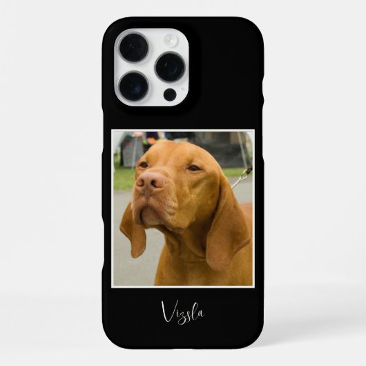Coque iPhone 16 Pro Max Jolie photo de Vizsla (Verso)
