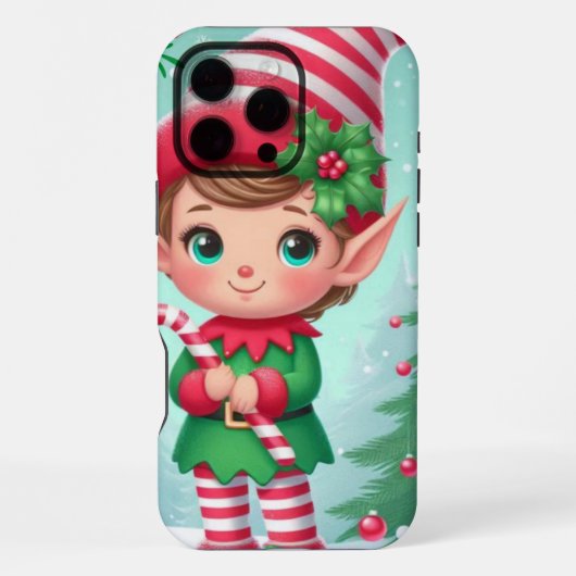 Coque iPhone 16 Pro Max Jolies elfes de Noël (Verso)