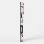 Coque iPhone 16 Pro Max Jolies Fleurs Blanches Roses   (Côté droit)