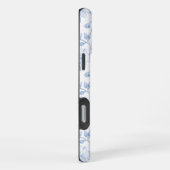 Coque iPhone 16 Pro Max Jolies Fleurs Bleues Blanches Chic (Côté droit)