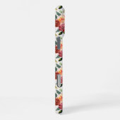 Coque iPhone 16 Pro Max Jolies Fleurs Roses | Monogramme Initiale (Côté droit)