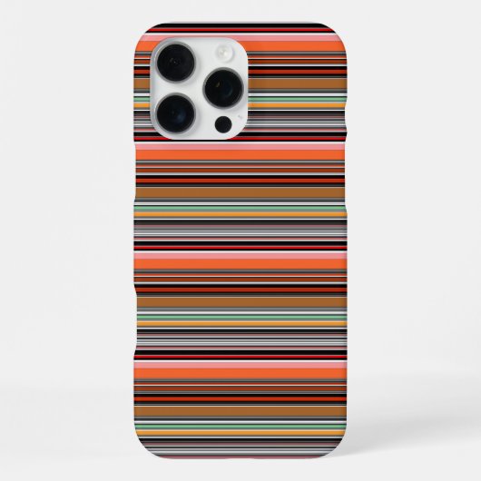 Coque iPhone 16 Pro Max Jolies rayures colorées (Verso)
