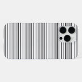 Coque iPhone 16 Pro Max Jolies rayures noires et blanches (Verso Horizontal)
