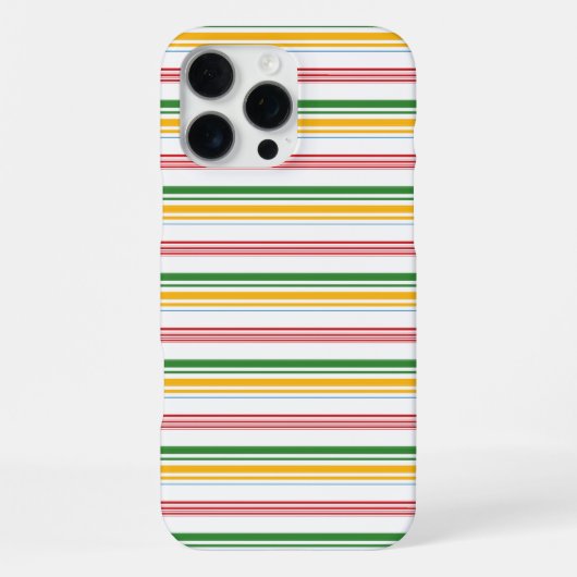 Coque iPhone 16 Pro Max Jolies rayures vert jaune (Verso)